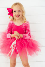 Magenta Velvet L/S Tutu Leotard by Mila & Rose ®