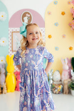 Polyester Spandex Twirl Dress - Beautiful Bunnies by Mila & Rose ®