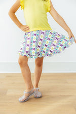 Mila & Rose ® Mardi Gras Ruffle Twirl Skort - 