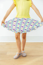 Mila & Rose ® Mardi Gras Ruffle Twirl Skort - 