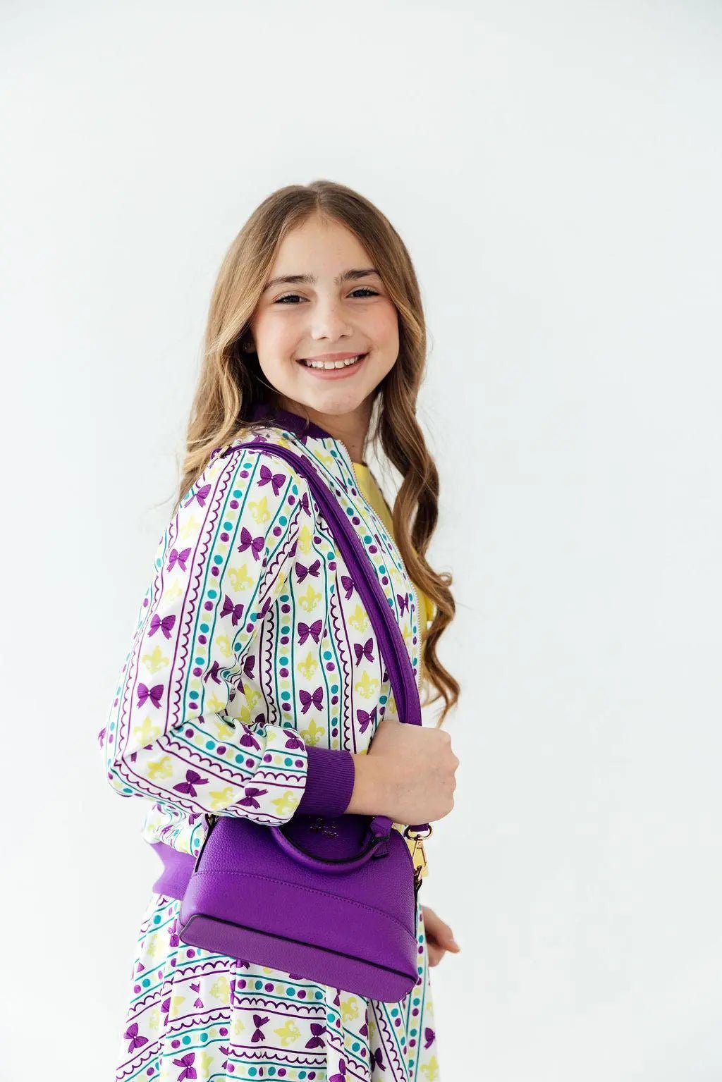 Mila & Rose ® Mardi Gras Satin Jacket - 