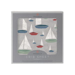 Newcastle Classics Marina Sailboats Bamboo Muslin Crib Sheet Soft and Breathable for Infants - Furniture > Baby & Toddler Furniture > Cribs & Toddler Beds Bamboo Crib Sheet