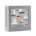 Newcastle Classics Marina Sailboats Bamboo Muslin Crib SheetEveretts Place