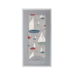 Newcastle Classics Marina Sailboats Bamboo Swaddle Soft Muslin Baby Blanket for Infants - 