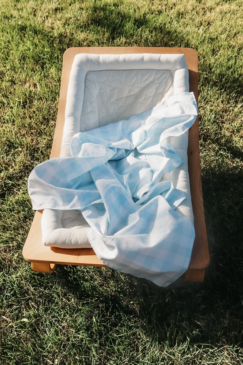 Little Mae & Co Marine Blue Baby Blanket 100 Percent Cotton Breathable - Everetts Place Boutique - 