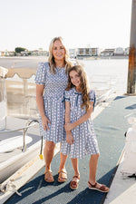 Mebie Baby Matching Mommy and Me Floral Block Print Dress by Mebie Baby - 