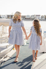 Mebie Baby Matching Mommy and Me Floral Block Print Dress by Mebie Baby - 