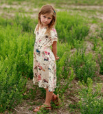 Maya Dress, Elastic Waist, Lace Trim by Bestaroo
