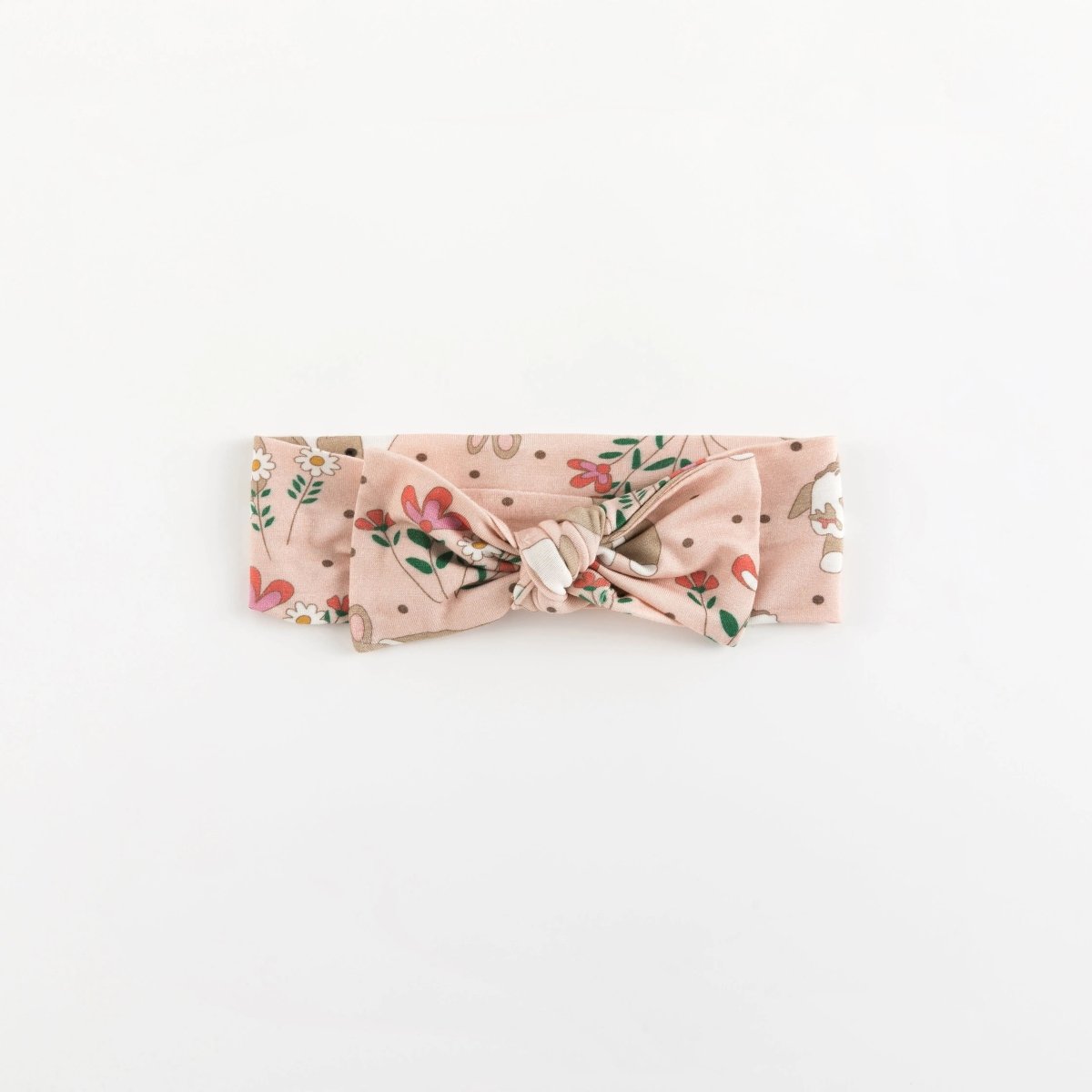 Dreamlet Meadow Bunny Bow Headband For Baby Up To Six Months - Everetts Place Boutique - 