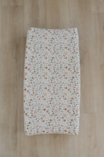 Mebie Baby Meadow Floral Muslin Changing Pad Cover - 