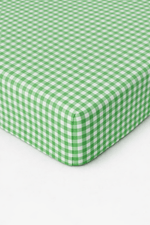 Little Mae & Co Meadow Green Gingham Crib SheetEveretts Place