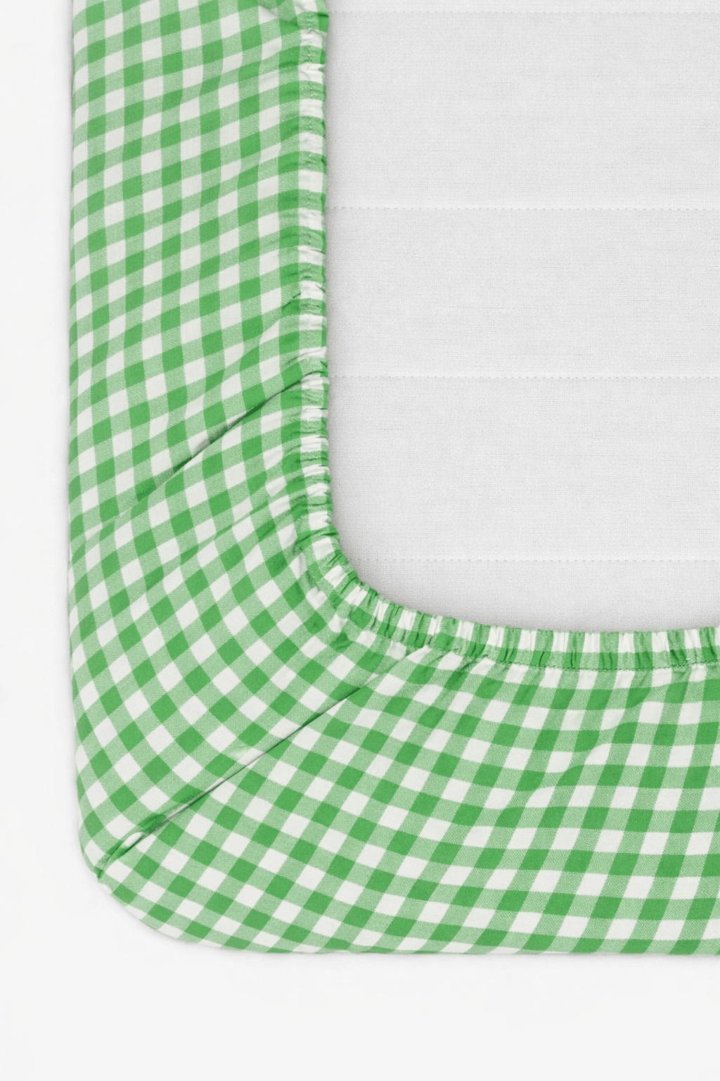 Little Mae & Co Meadow Green Gingham Crib SheetEveretts Place