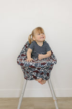 Mebie Baby Mebie Baby Americana Floral Bamboo Multi Use Car Seat And Nursing Cover - 