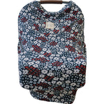 Mebie Baby Mebie Baby Americana Floral Bamboo Multi Use Car Seat And Nursing Cover - 