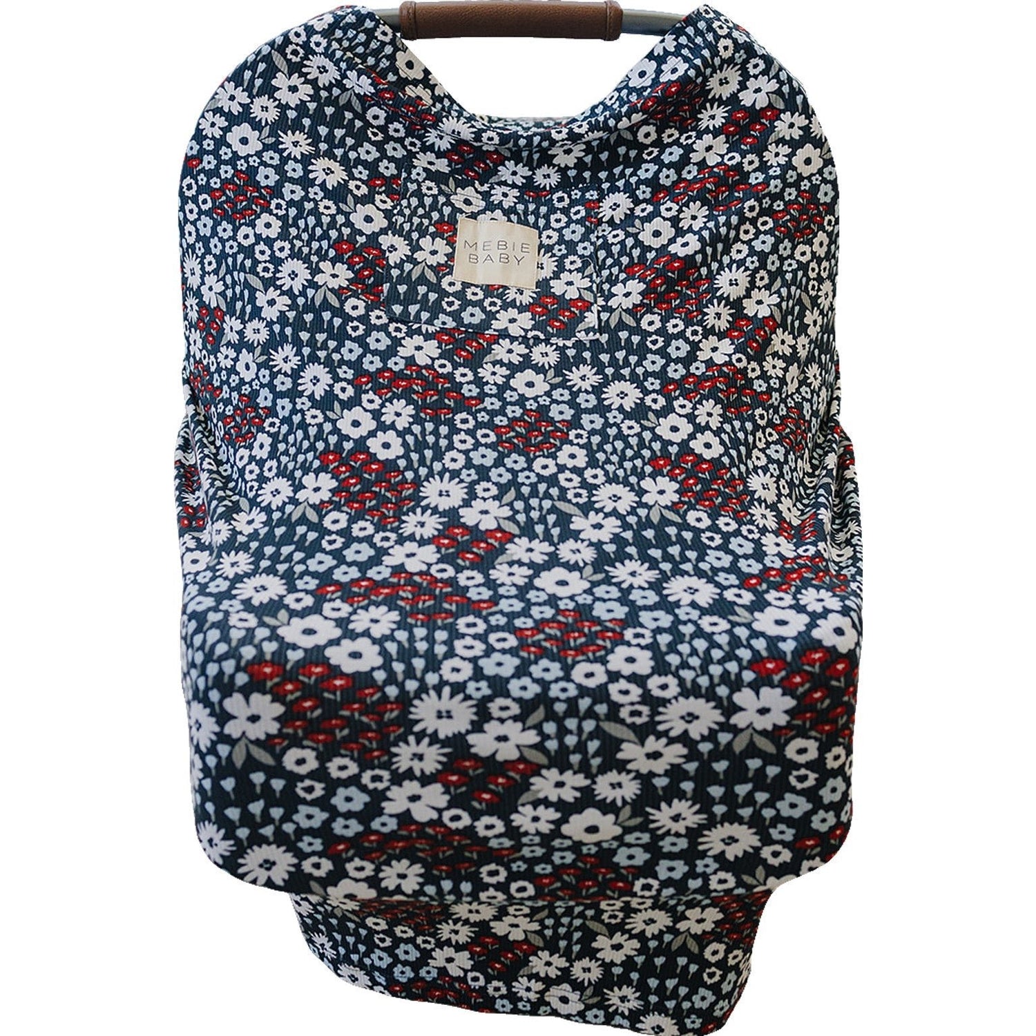 Mebie Baby Mebie Baby Americana Floral Bamboo Multi Use Car Seat And Nursing Cover - 