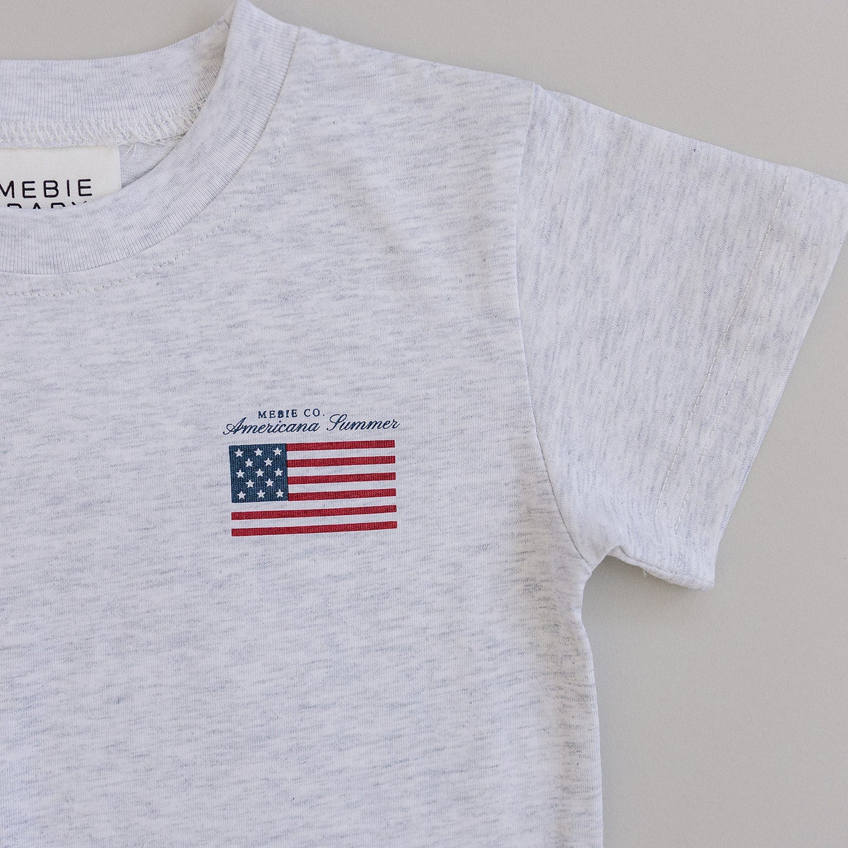 Mebie Baby Mebie Baby Americana Summer Tee for Baby and Toddler Cotton Flag Graphic - 