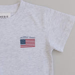 Mebie Baby Mebie Baby Americana Summer Tee for Baby and Toddler Cotton Flag Graphic - 