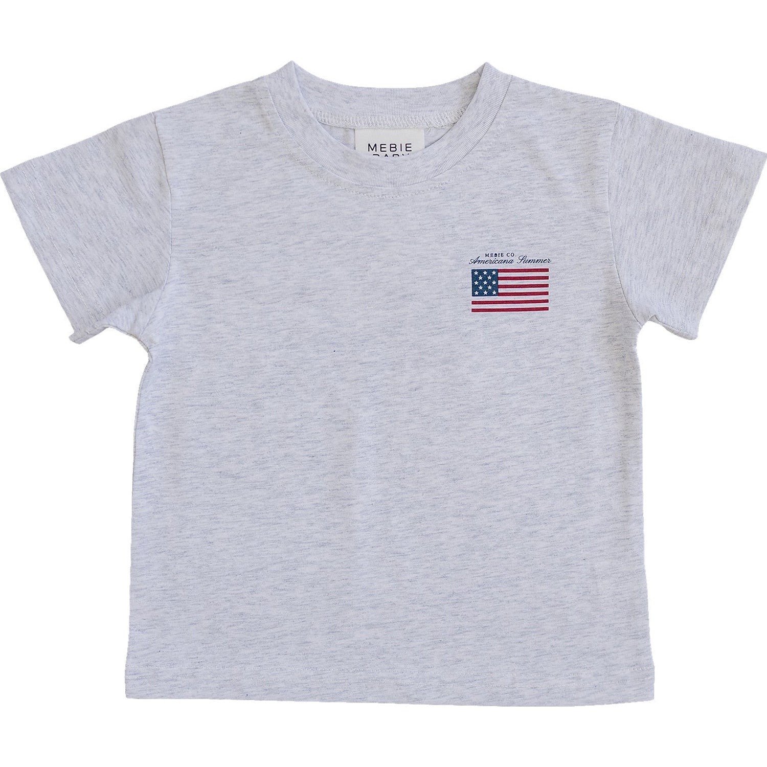 Mebie Baby Mebie Baby Americana Summer Tee for Baby and Toddler Cotton Flag Graphic - 