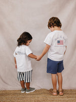 Mebie Baby Mebie Baby Americana Summer Tee for Baby and Toddler Cotton Flag Graphic - 