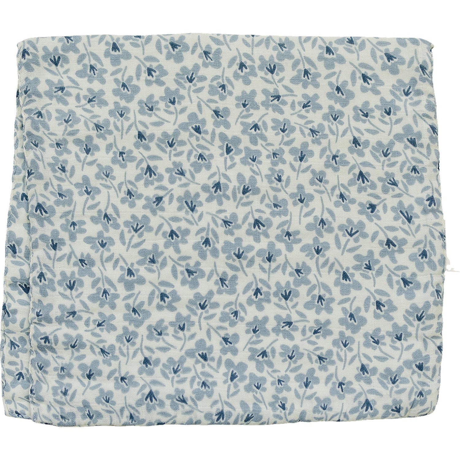 Mebie Baby Mebie Baby Blue Blossom Muslin Burp Cloth Soft Absorbent Infant Essentials - 