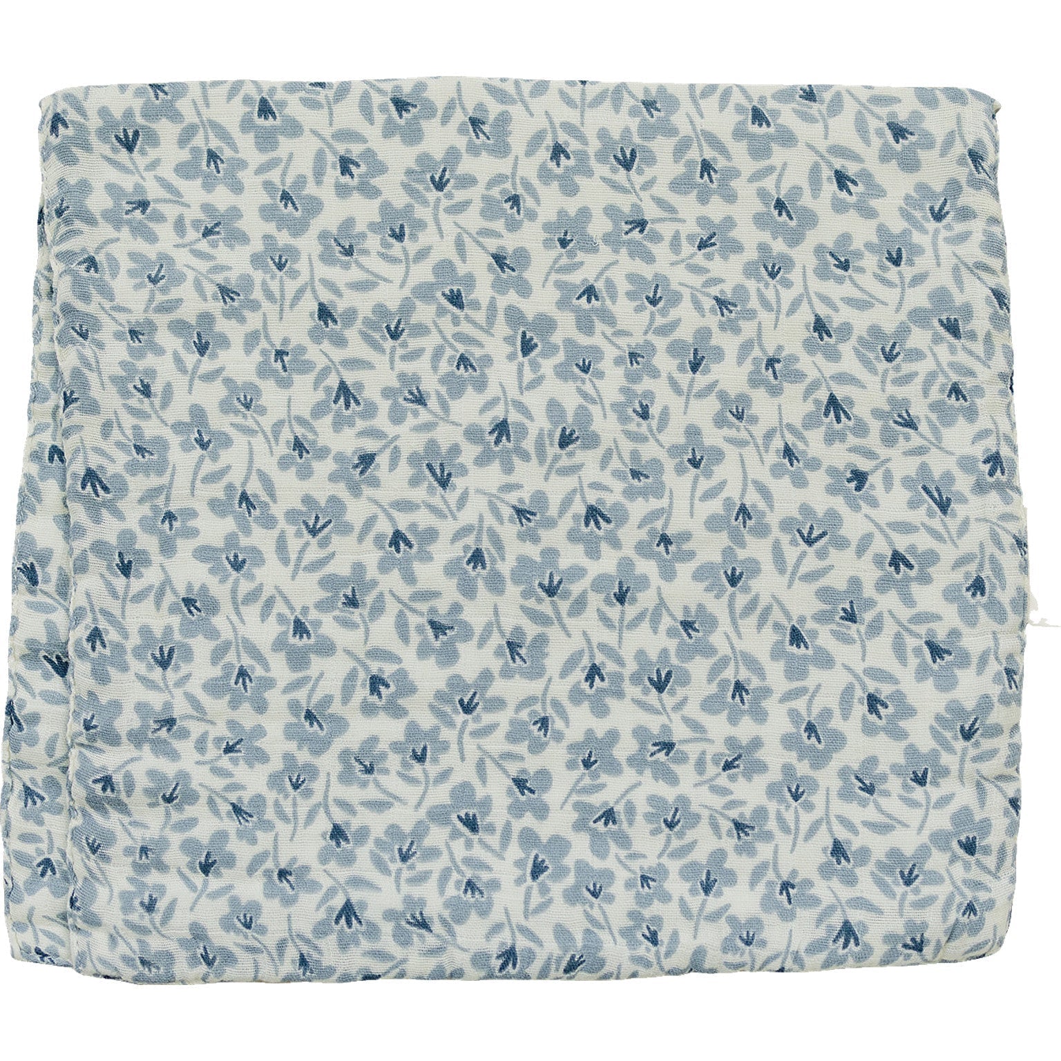 Mebie Baby Mebie Baby Blue Blossom Muslin Burp Cloth Soft Absorbent Infant Essentials - 