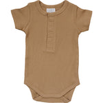 Mebie Baby Mebie Baby Cafe Organic Cotton Ribbed Snap Bodysuits for Babies - 