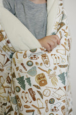 Mebie Baby Mebie Baby Camping Trip Bamboo Fleece Quilt For Baby And Toddler Outdoor Comfort - 