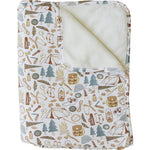 Mebie Baby Mebie Baby Camping Trip Bamboo Fleece Quilt For Baby And Toddler Outdoor Comfort - 