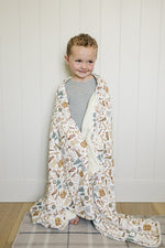 Mebie Baby Mebie Baby Camping Trip Bamboo Fleece Quilt For Baby And Toddler Outdoor Comfort - 