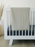 Mebie Baby Mebie Baby Charcoal Bamboo Stretch Crib Sheet Soft Easy Care - 