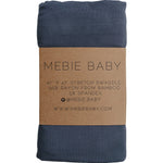 Mebie Baby Mebie Baby Charcoal Bamboo Stretch Swaddle Blanket For Baby - 