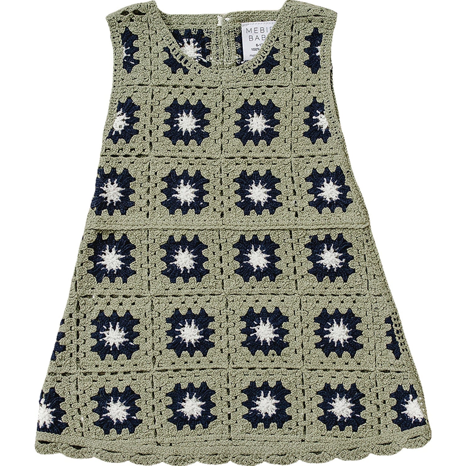 Mebie Baby Mebie Baby Crochet Cover Up Dress For Baby Girls Beach Day - 
