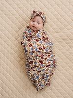 Mebie Baby Mebie Baby Desert Floral Ribbed Bamboo Stretch Swaddle - 