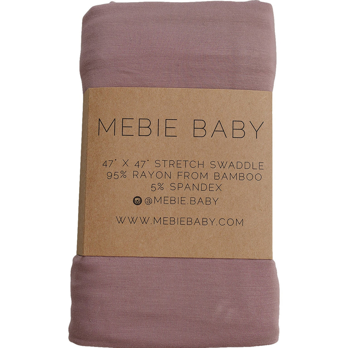 Mebie Baby Mebie Baby Dusty Rose Bamboo Stretch Swaddle For Babies - 