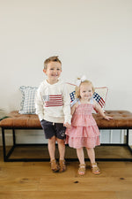 Mebie Baby Mebie Baby Flag Hoodie For Baby With American Flag Graphic For 4th Of July - 