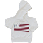 Mebie Baby Mebie Baby Flag Hoodie For Baby With American Flag Graphic For 4th Of July - 