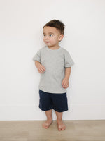 Mebie Baby Mebie Baby Grey Pocket Tee for Baby and Toddler Cotton Top - 