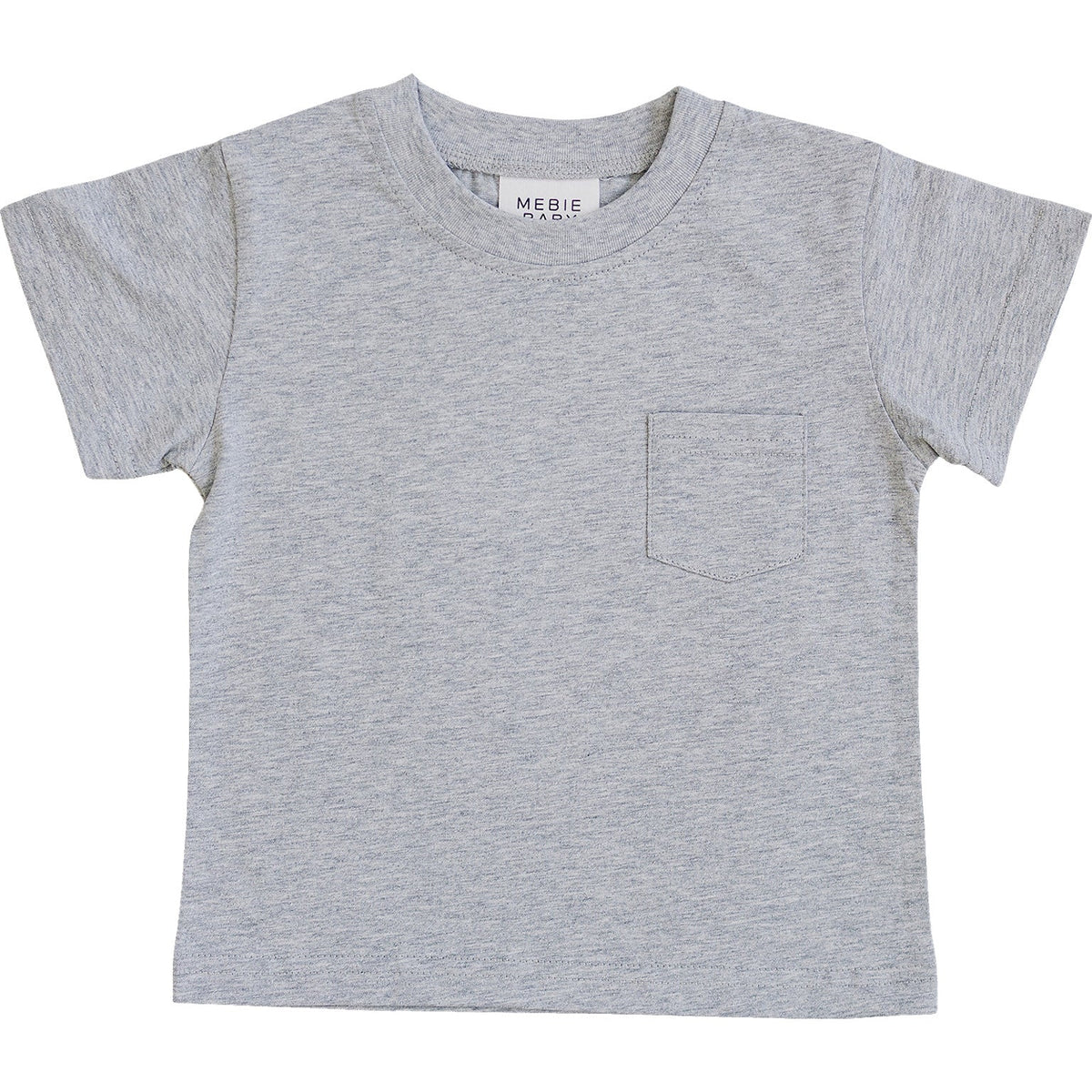 Mebie Baby Mebie Baby Grey Pocket Tee for Baby and Toddler Cotton Top - 