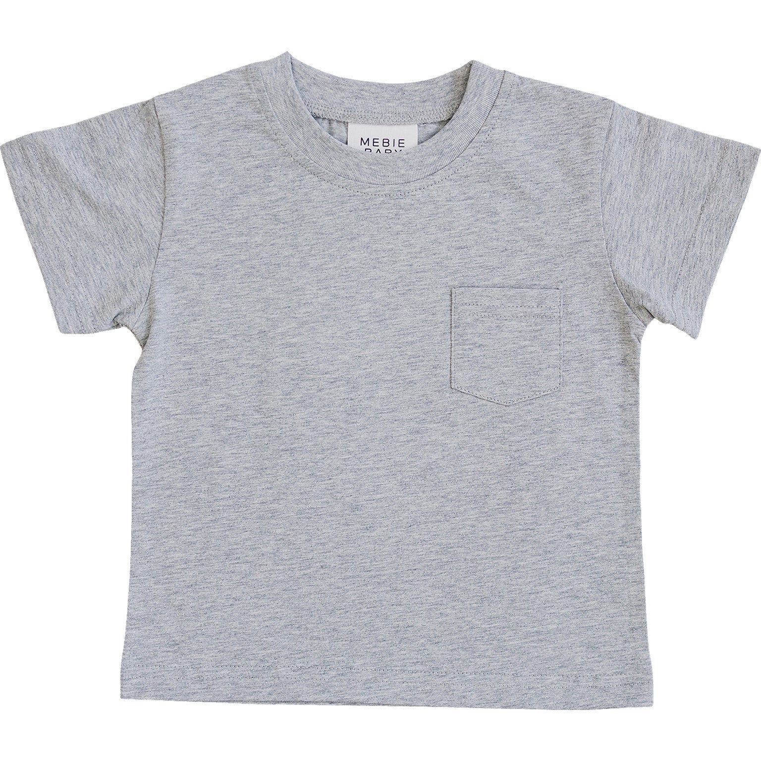 Mebie Baby Mebie Baby Grey Pocket Tee for Baby and Toddler Cotton Top - 
