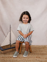 Mebie Baby Mebie Baby Grey Pocket Tee for Baby and Toddler Cotton Top - 