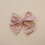 Mebie Baby Mebie Baby Hair Bows Handcrafted Fabric Bows In Newborn To Toddler Sizes - 