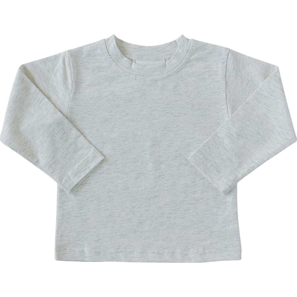 Mebie Baby Mebie Baby Heather Grey Long Sleeve Cotton Tee For Everyday Comfort - 