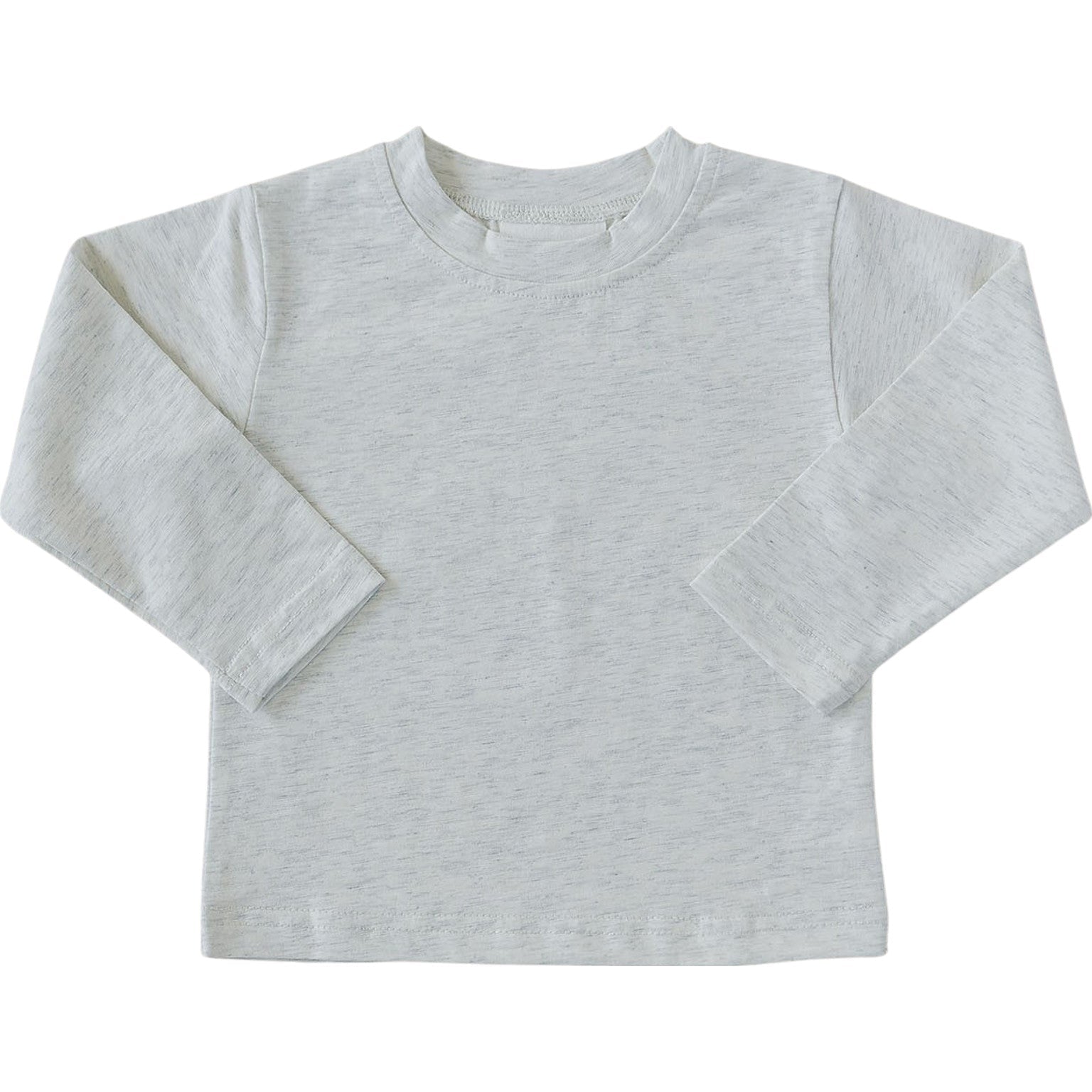 Mebie Baby Mebie Baby Heather Grey Long Sleeve Cotton Tee For Everyday Comfort - 