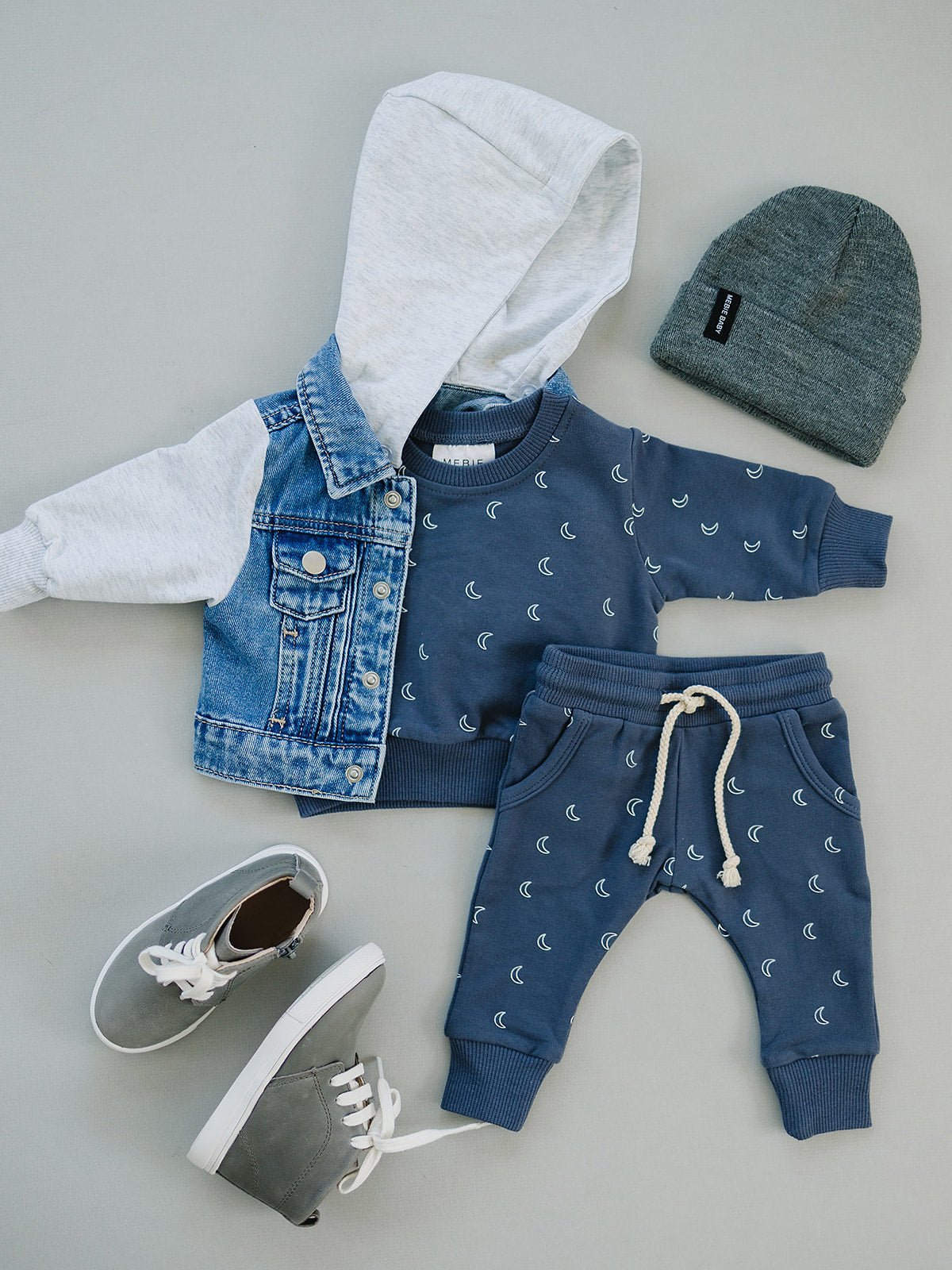 Mebie Baby Mebie Baby Hooded Jean Jacket - 