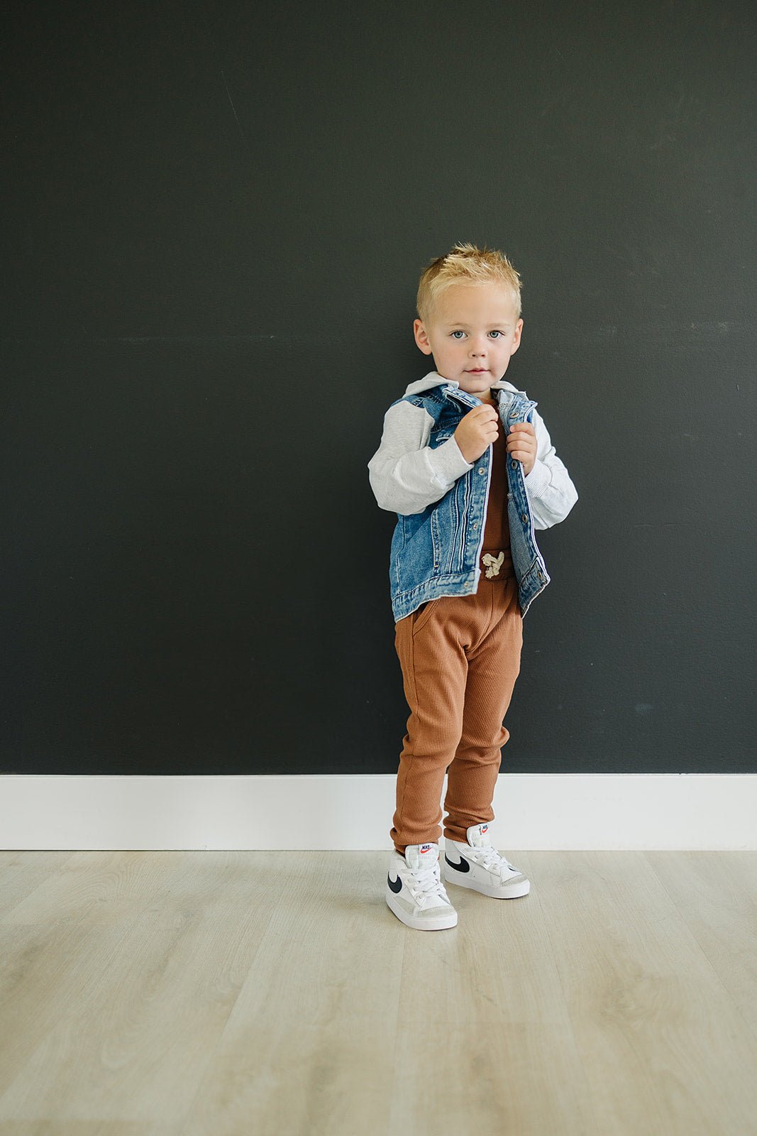 Mebie Baby Mebie Baby Hooded Jean Jacket - 