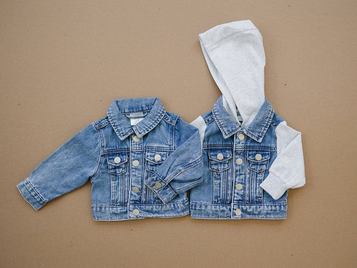 Mebie Baby Mebie Baby Hooded Jean Jacket - 