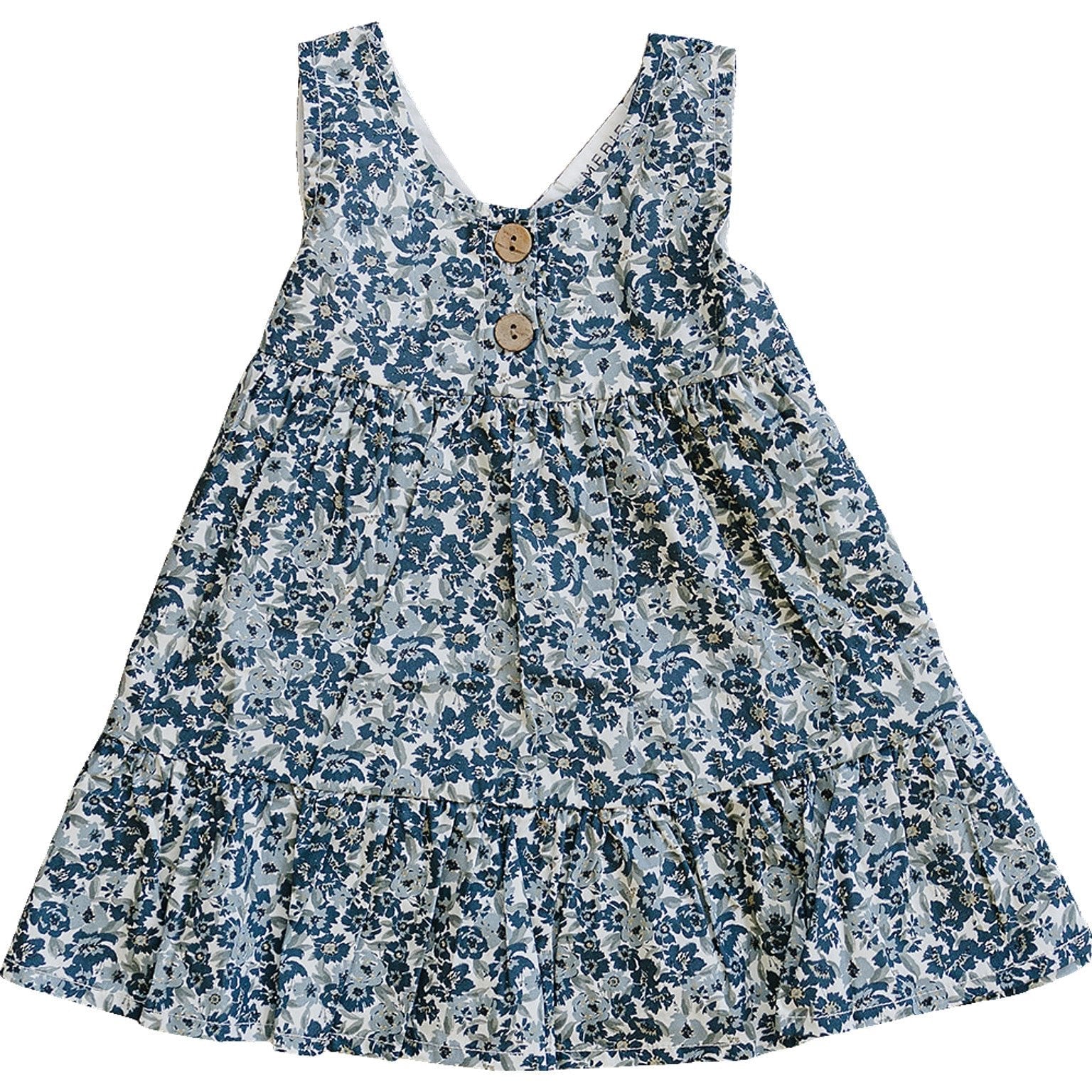 Mebie Baby Mebie Baby Liberty Floral Tank Dress For Girls Summer Ready - 