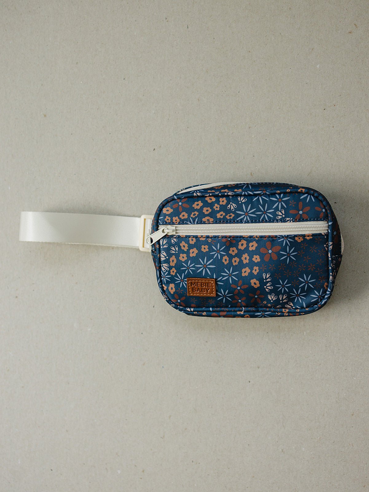 Mebie Baby Mebie Baby Navy Floral Mini Fanny Pack For Kids On The Go - 