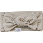 Mebie Baby Mebie Baby Oatmeal Bamboo Head Wrap One Size Newborn And Up Oeko Tex Certified - 