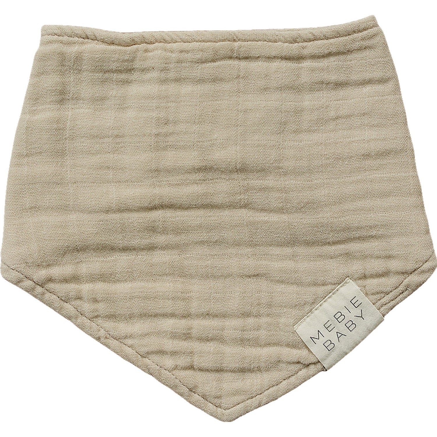 Mebie Baby Mebie Baby Oatmeal Muslin Bib for Gentle Absorbent Feeding - 